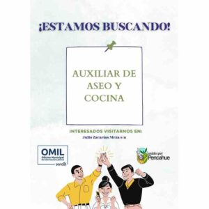 Auxiliar de aseo y cocina