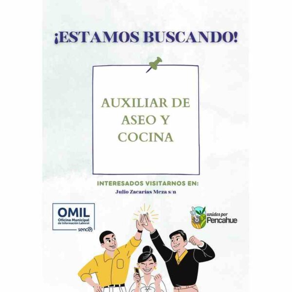 Auxiliar de aseo y cocina
