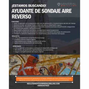 Ayudante de sondaje aire reverso