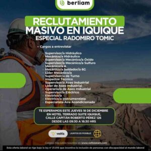 Reclutamiento masivo en Iquique - Radomiro Tomic