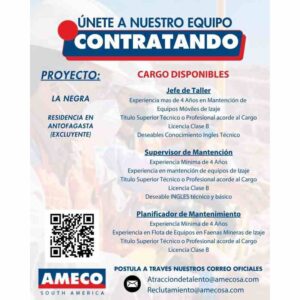 Contratando en Proyecto La Negra - Antofagasta