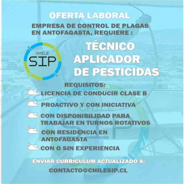 Técnico Aplicador de Pesticidas - Antofagasta