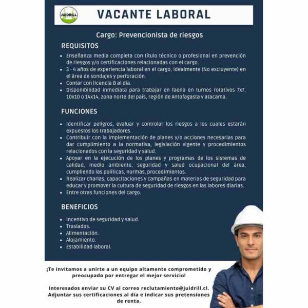 Prevencionista de riesgos