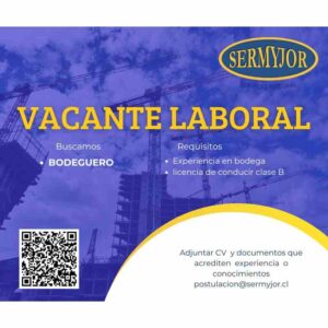 Vacante laboral: Bodeguero