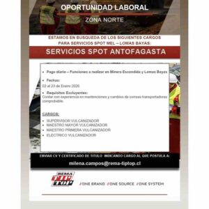 oportunidad laboral zona norte