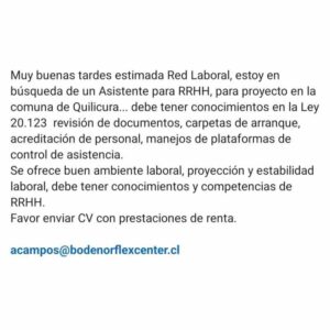 Asistente para RRHH