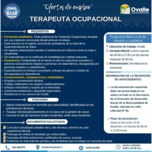 Terapeuta Ocupacional - Ovalle