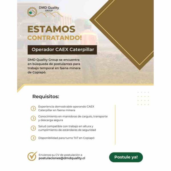 Operador CAEX Caterpillar - Copiapó