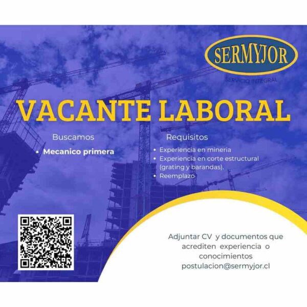 Mecánico Primera - Vacante
