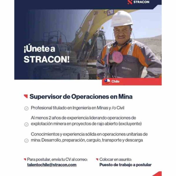 Supervisor de Operaciones en Mina