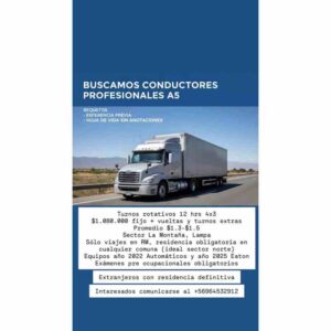 Buscamos conductores profesionales A5