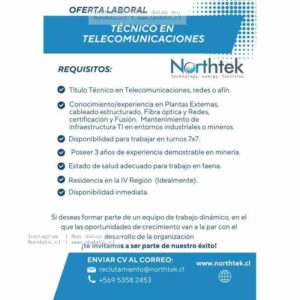Técnico en Telecomunicaciones para Minería
