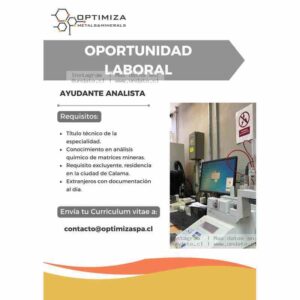 Ayudante Analista Minero