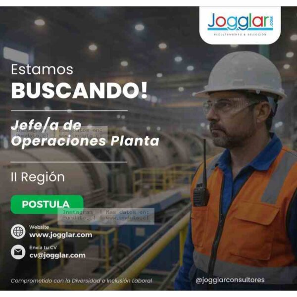 Jefe/a de Operaciones Planta II Región