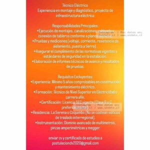Técnico Eléctrico: Montaje y Diagnóstico