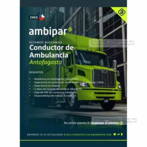 Conductor de Ambulancia Antofagasta