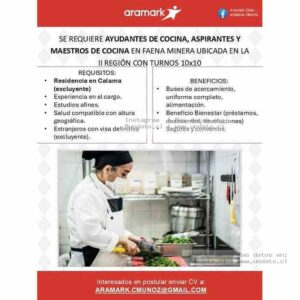 Trabajos Cocina Minería Calama 10x10