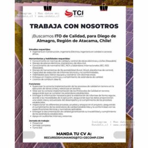 ITO de Calidad en Diego de Almagro