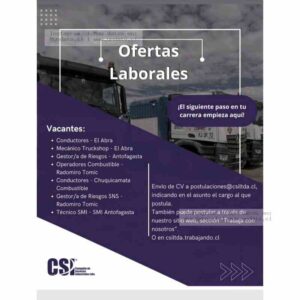 Ofertas De Empleo CSILtda Minería Y Combustible