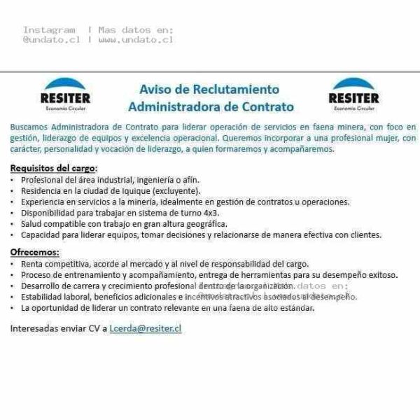 Administradora de Contrato Iquique