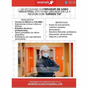 Supervisor de Aseo Industrial