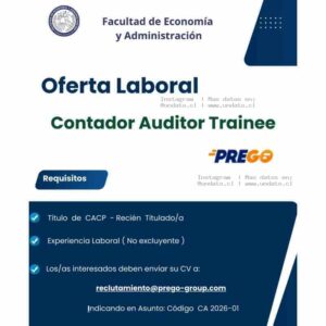Contador Auditor Trainee PREGO
