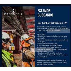 Operador Jumbo Fortificación IV Región