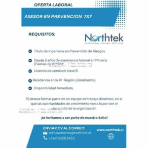 Asesor en Prevención 7x7 – Minería