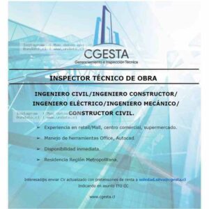 Inspector Técnico de Obra - ITO