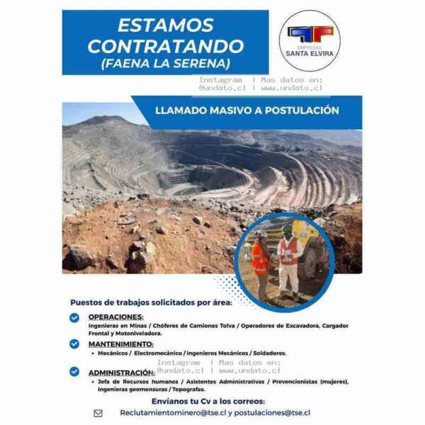 Contratación minera La Serena PU-30