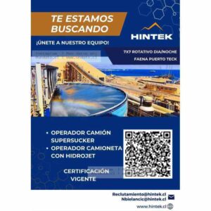 Operadores Camión Supersucker y Hidrojete - Puerto Teck