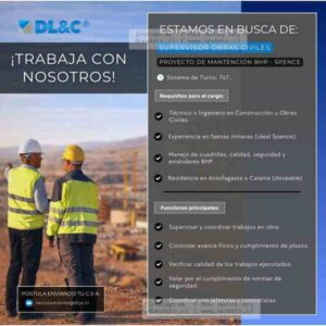 Supervisor Obras Civiles BHP Spence