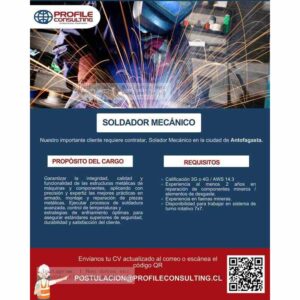 Solador Mecánico en Antofagasta