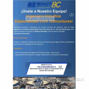 Ingeniero de Estudios Civil Estructuras