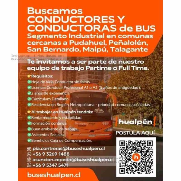 Conductor de Bus RM