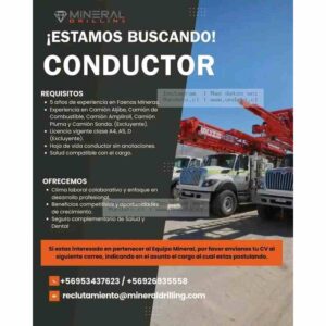 Conductor Minería: Requisitos y Beneficios