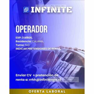 Operador Minero – 3 años de experiencia