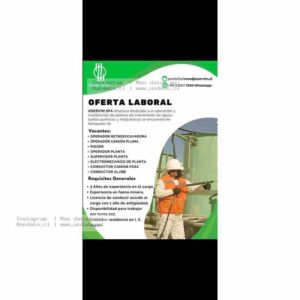 Vacantes Operadores y Supervisores de Planta