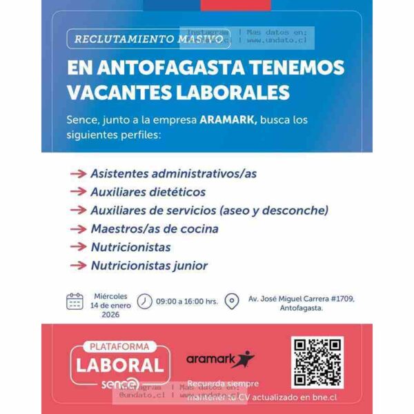 Vacantes ARAMARK en Antofagasta