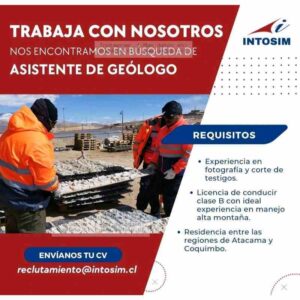 Asistente de Geólogo en INTOSIM