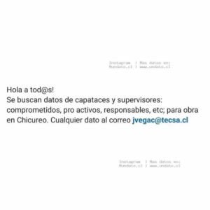 Capataces y Supervisores Chicureo