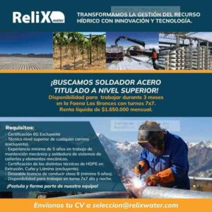 Soldador Acero 6G – Técnico Superior