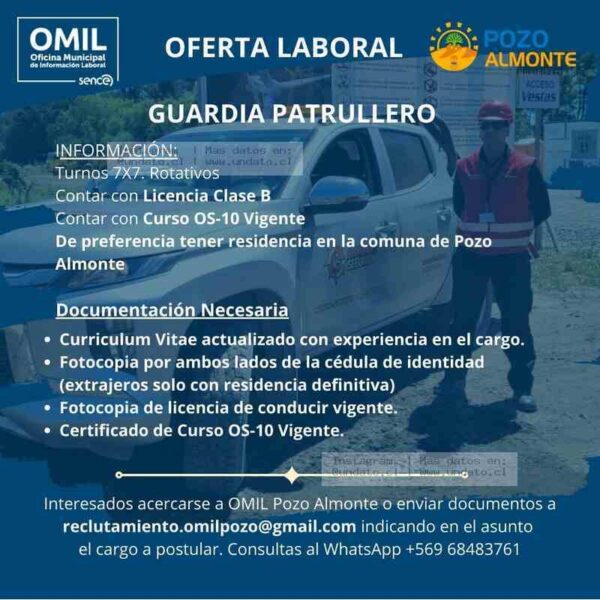 Guardia Patrullero Pozo Almonte 7x7