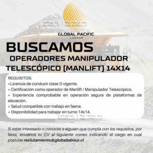 Operadores Manipulador Telescópico 14x14