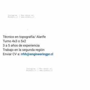 Técnico en Topografía/Alarife