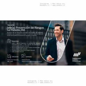 Jefe de Prevención de Riesgos RM