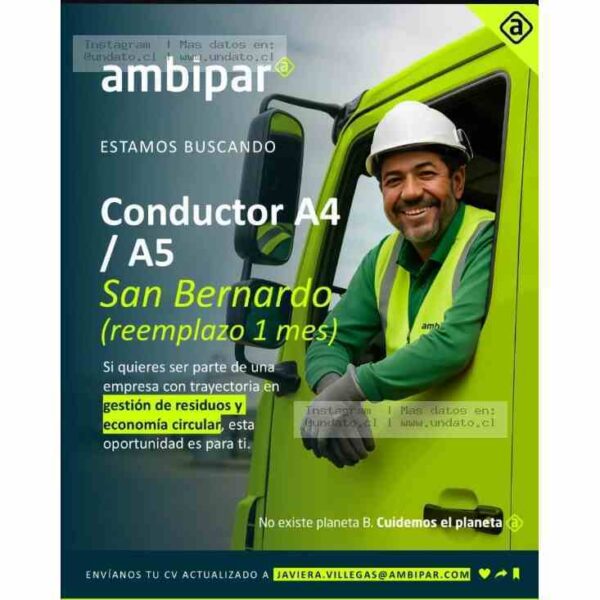 Conductor A4/A5 San Bernardo