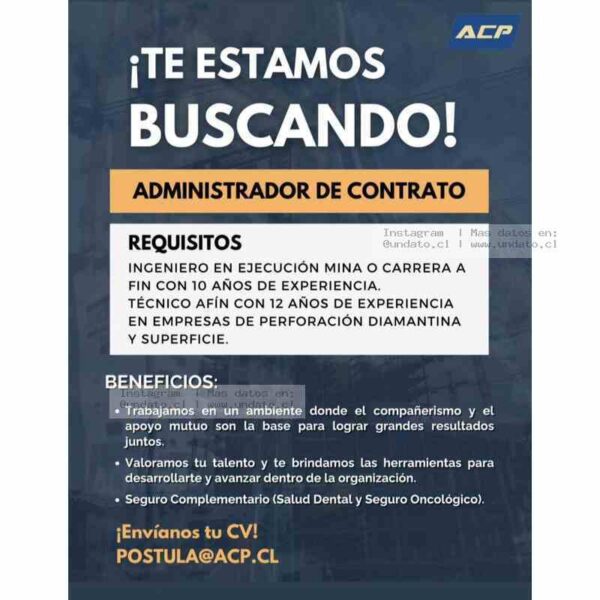 Administrador de Contrato Minería