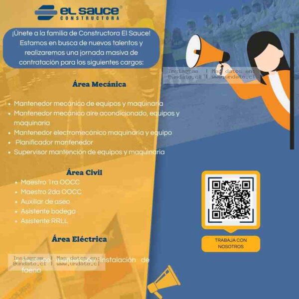 Constructora El Sauce - Vacantes de Mantención y Obra