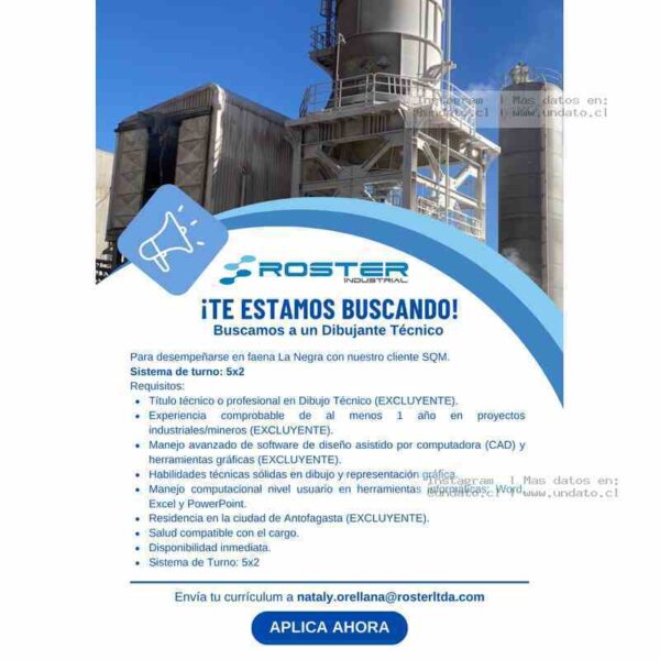 Dibujante Técnico La Negra - Antofagasta